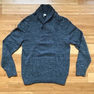 Men’s GAP Shawl Collar Sweater Grey NWOT Med